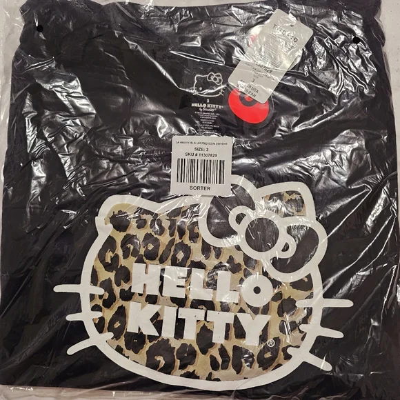 Torrid Hello Kitty black leopard icon sweatshirt - Picture 2 of 5